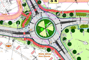 Kreisel westlich der Ortslage